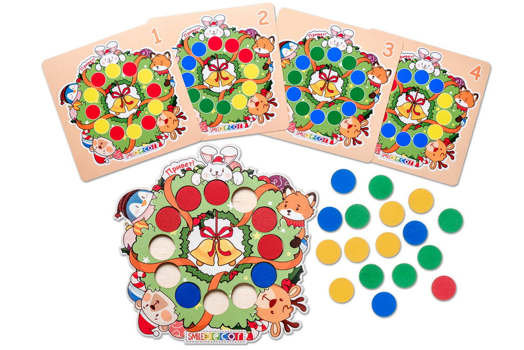 Мозаика Новогодний венок - Smiledecor фото 2