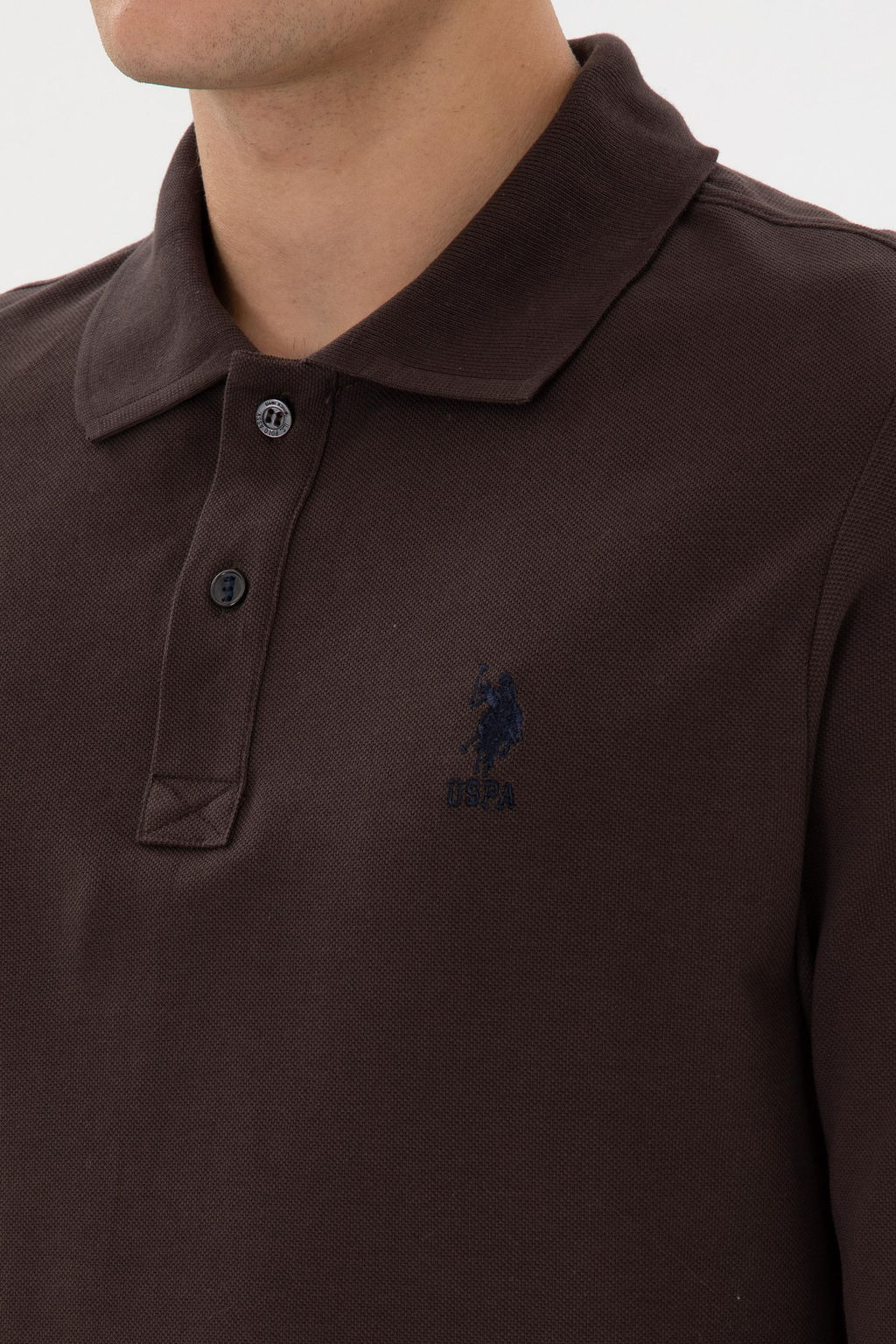 Erkek Koyu Kahverengi Basic Sweatshirt - U.s. polo assn фото 14