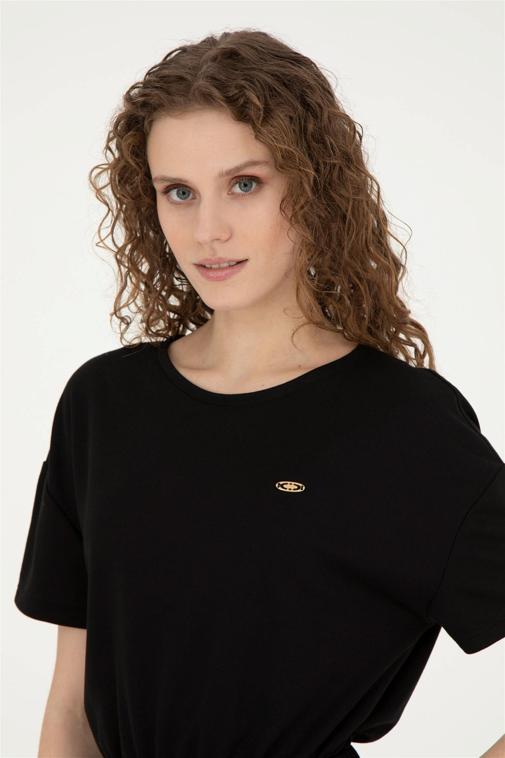 Женское черное трикотажное платье - U.s. polo assn фото 2