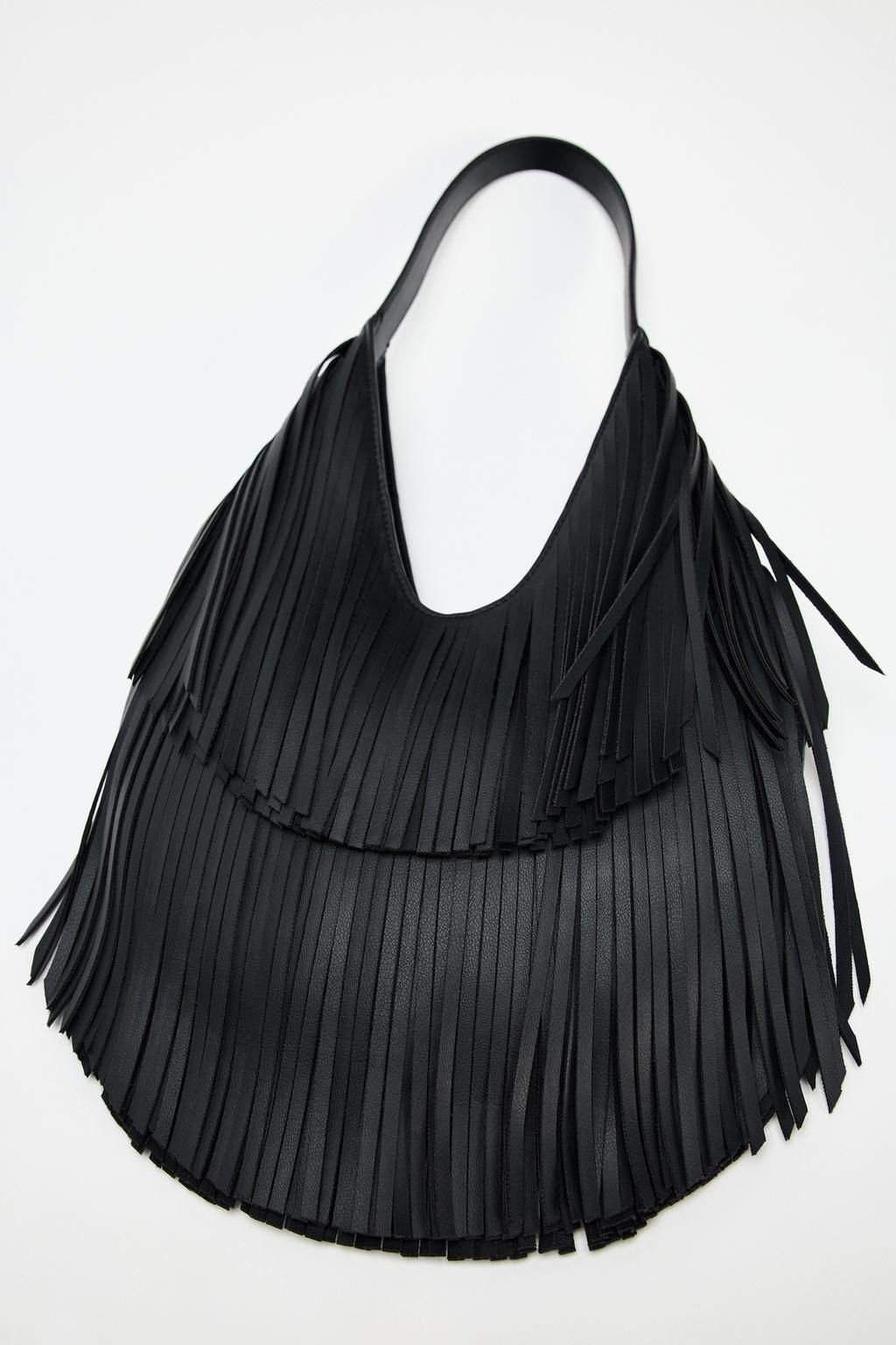 FRINGED TOTE BAG - Zara фото 9