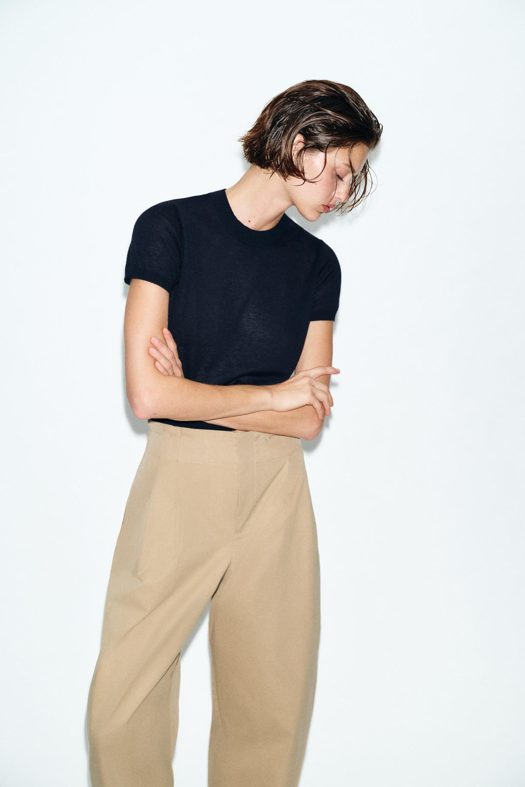 TOP PUNTO CON LANA / Marino - Zara фото 2