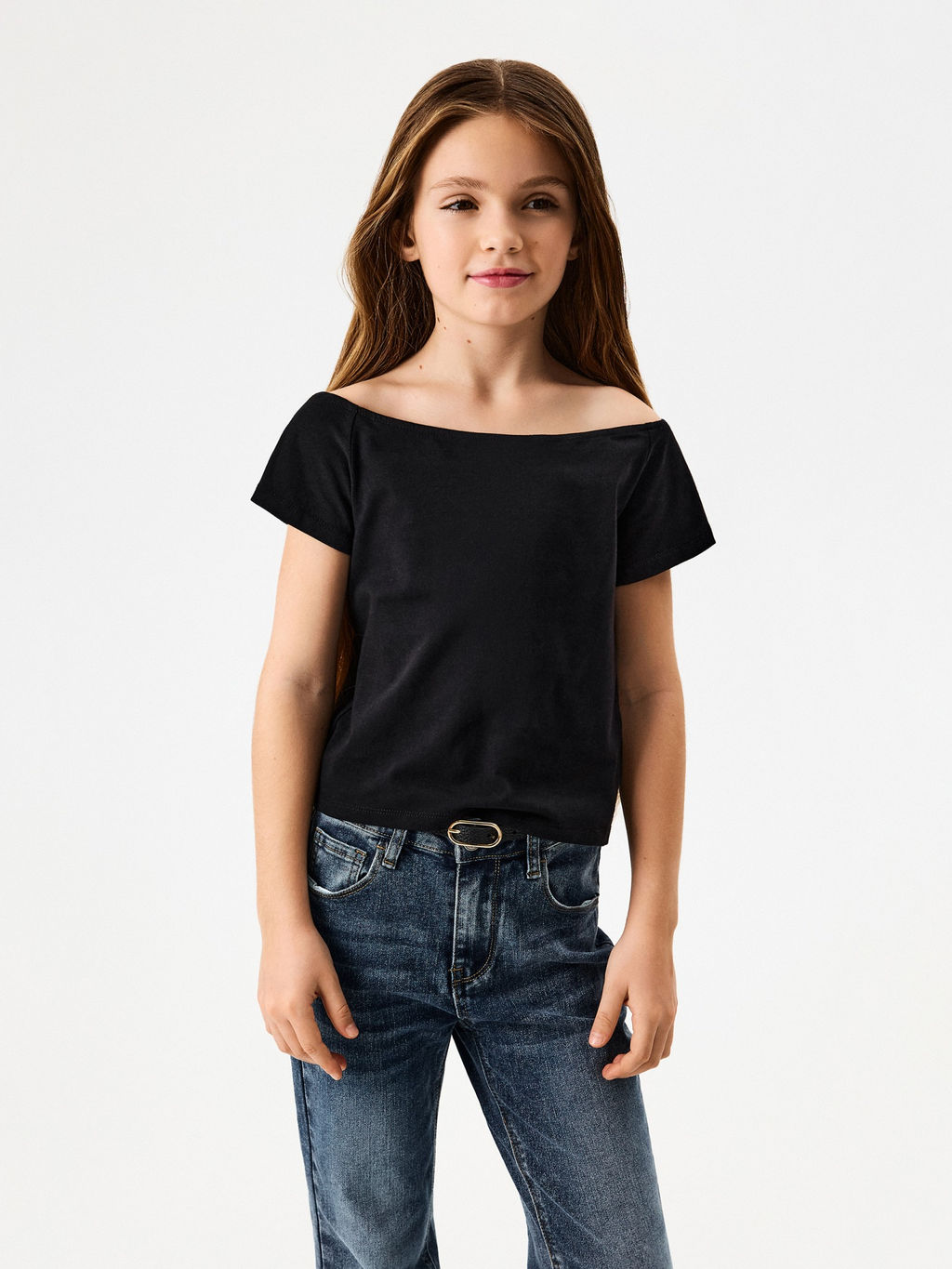 ACOOLA / Футболка детская для девочек Arfa черный