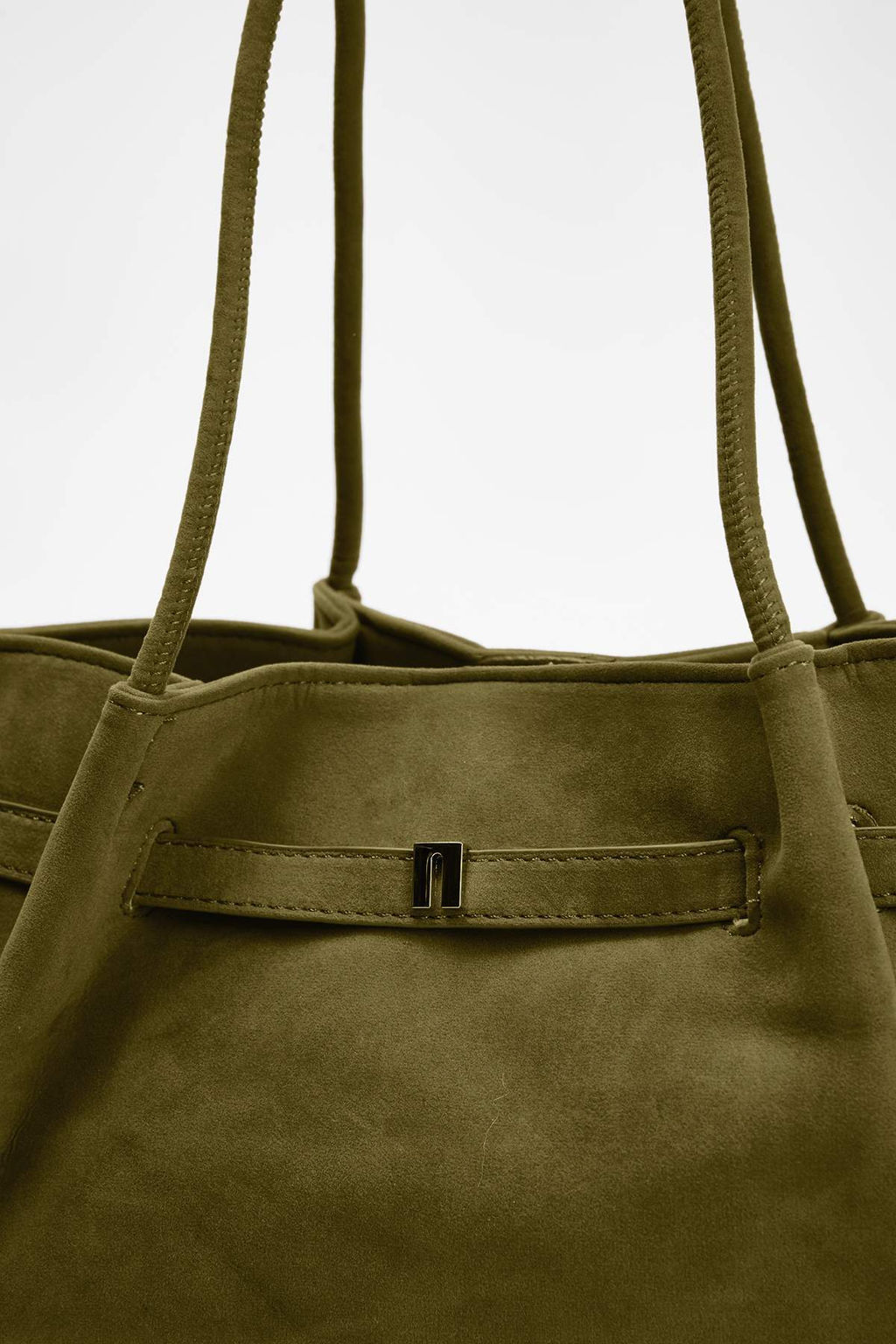 Haki Suet Kad?n Midi Omuz Cantas? TAKSS26OC00003 - Trendyolmilla фото 3