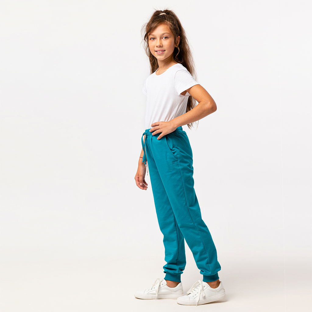 RODOS Брюки для девочки М-256 Тёмно-зелёный