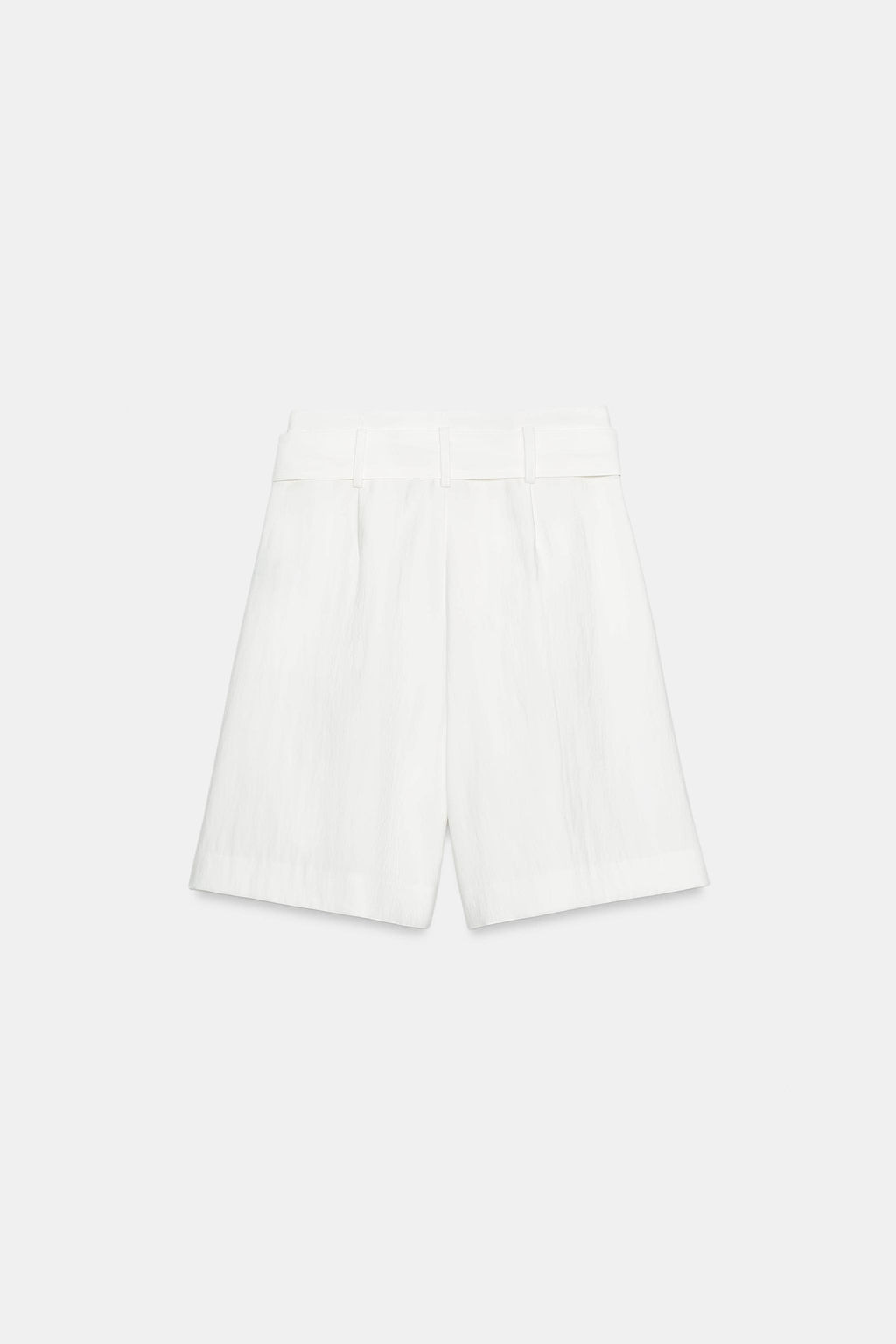 BERMUDA CINTUR?N LAZADA / Blanco - Zara фото 8