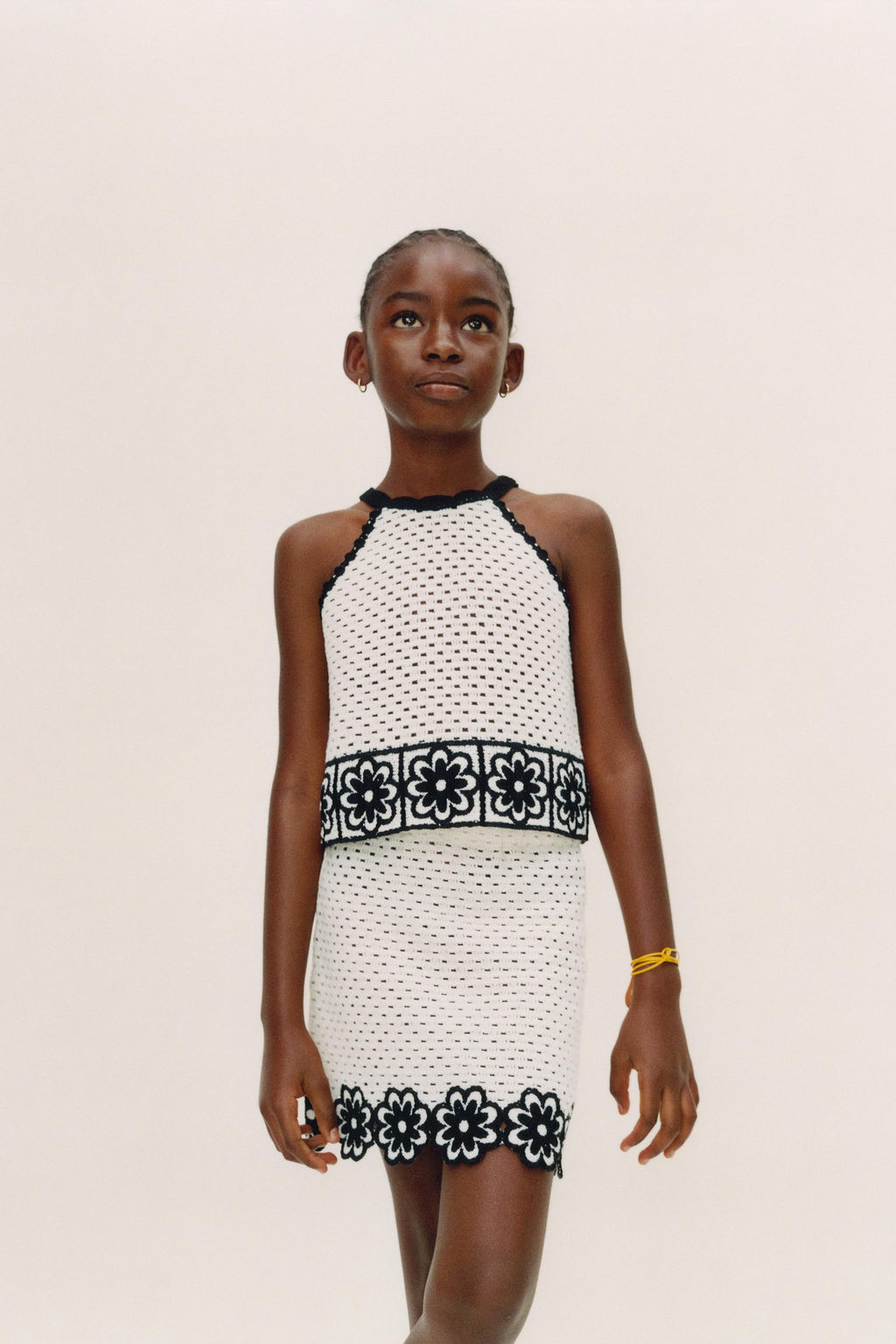 FLORAL CROCHET KNIT SKIRT - Zara фото 5