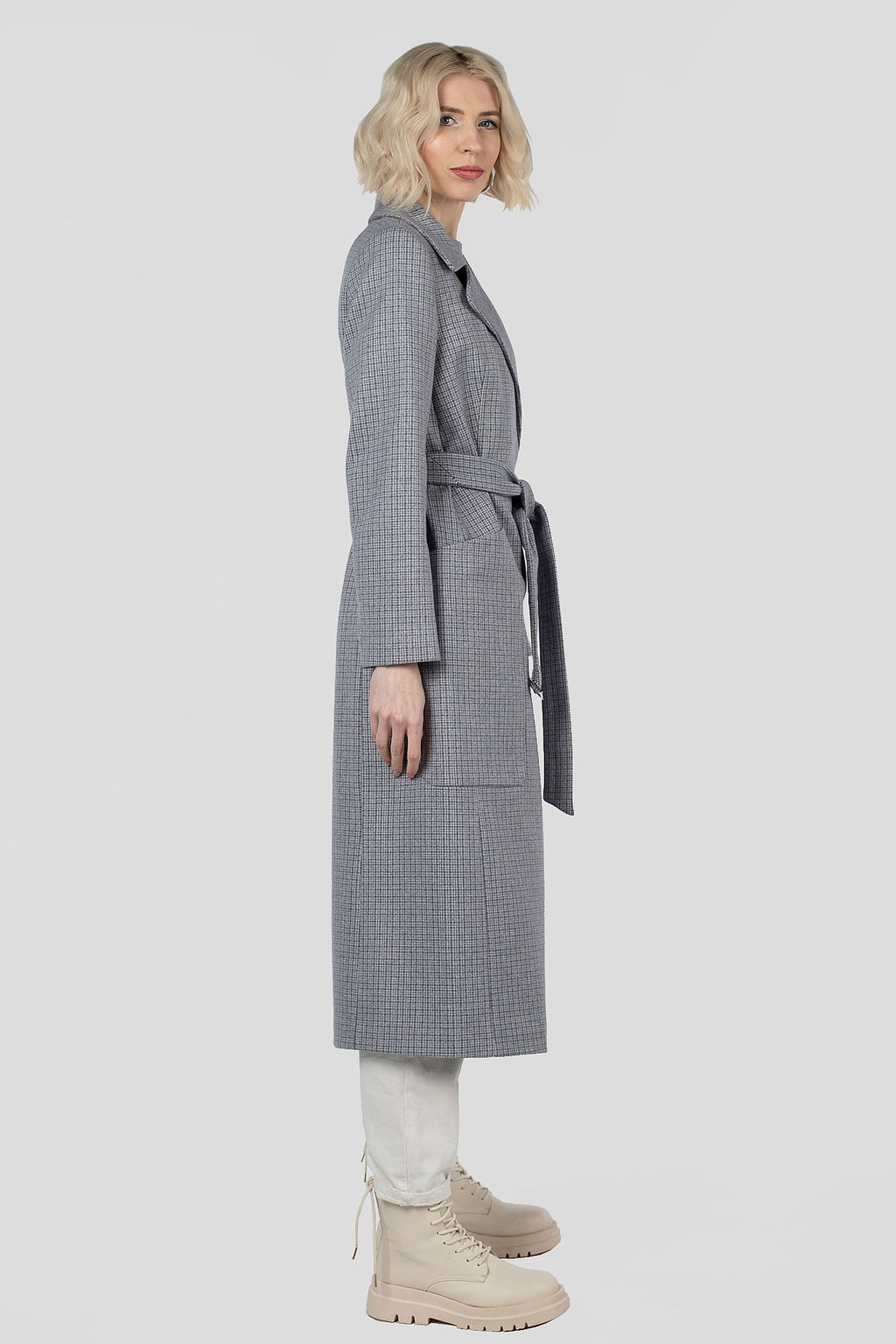 Пальто женское демисезонное (пояс) - El podio фото 5