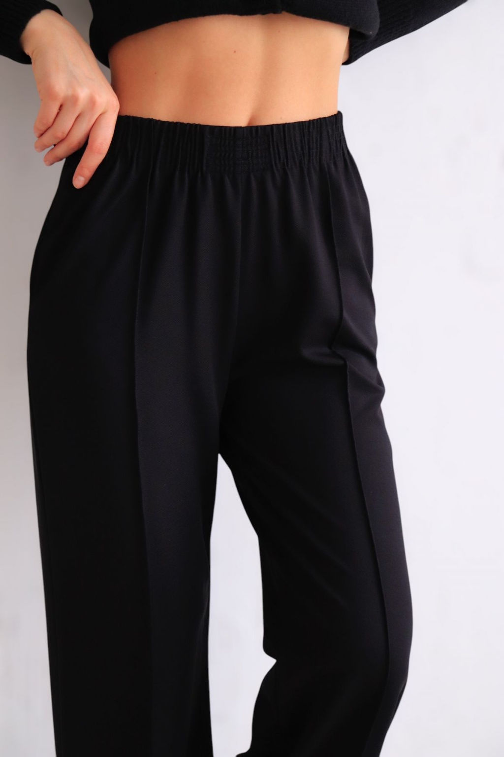 Брюки базовые чёрные - Martichelli фото 39