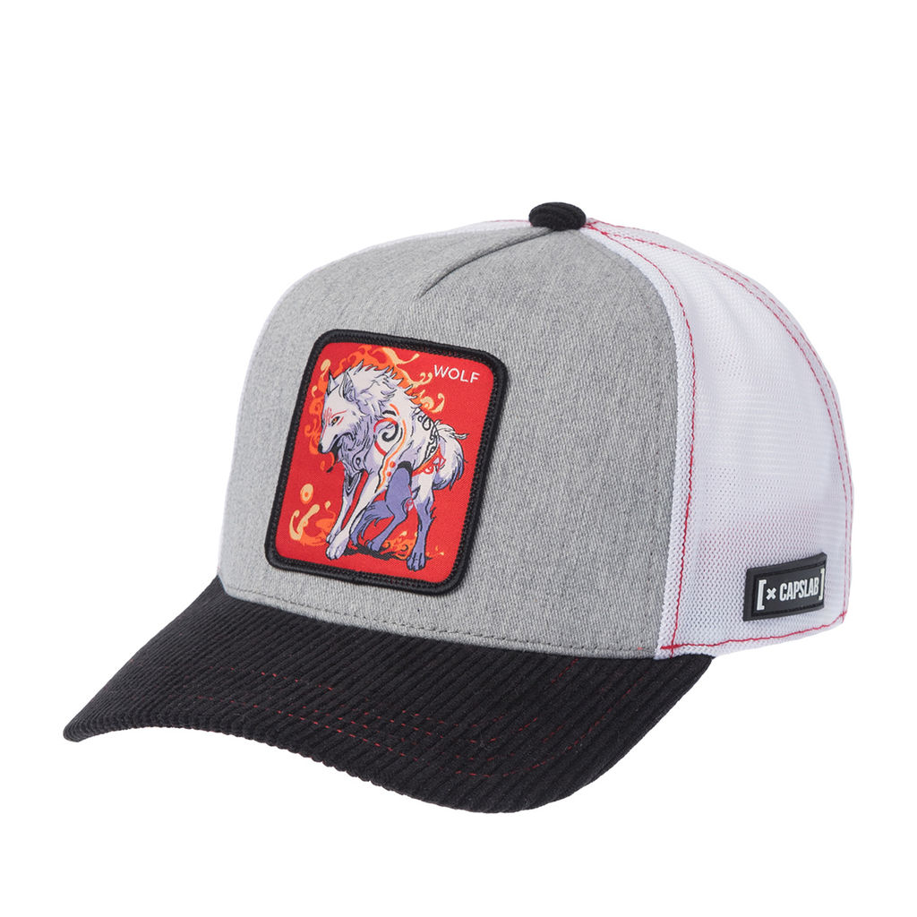 Бейсболка CAPSLAB арт. CL/BEA/1/PCT/WOLF Premium Wolf (светло-серый / черный)