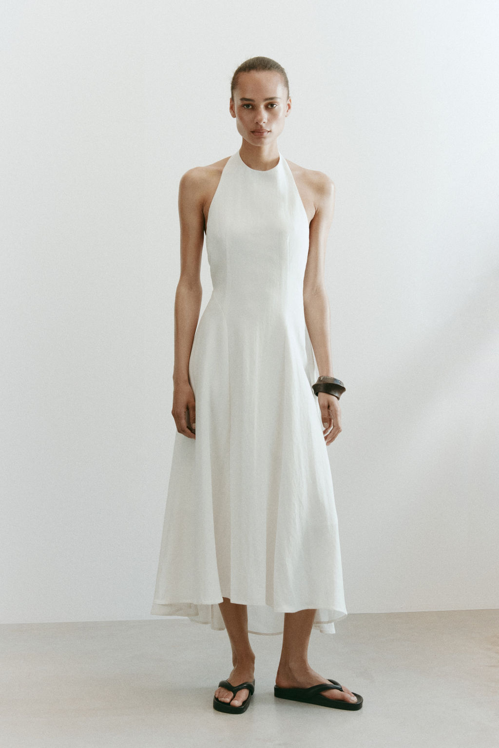 Vestido halter con vuelo - H&m фото 5