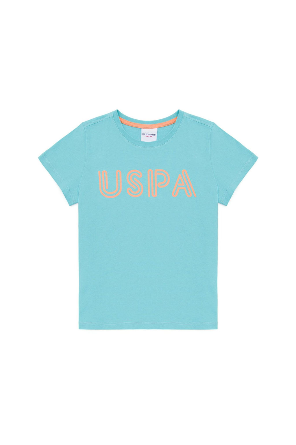 Детская мятно-зеленая футболка с круглым вырезом Неожиданная скидка в корзине - U.s. polo assn фото 3