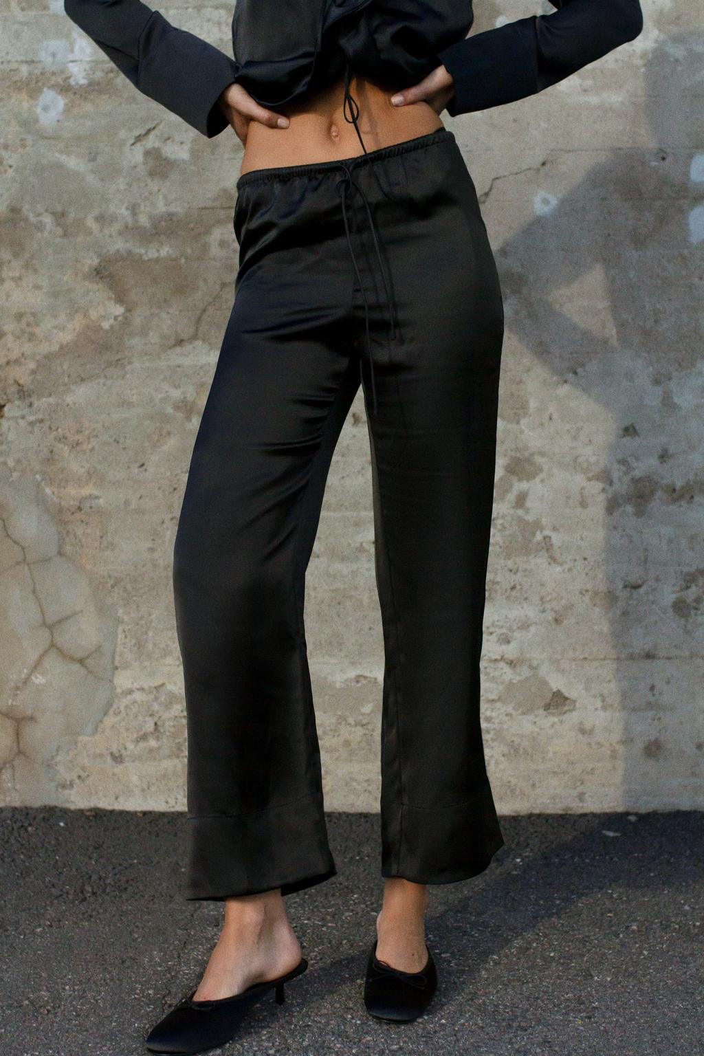 PYJAMA-STYLE TROUSERS - Zara фото 8