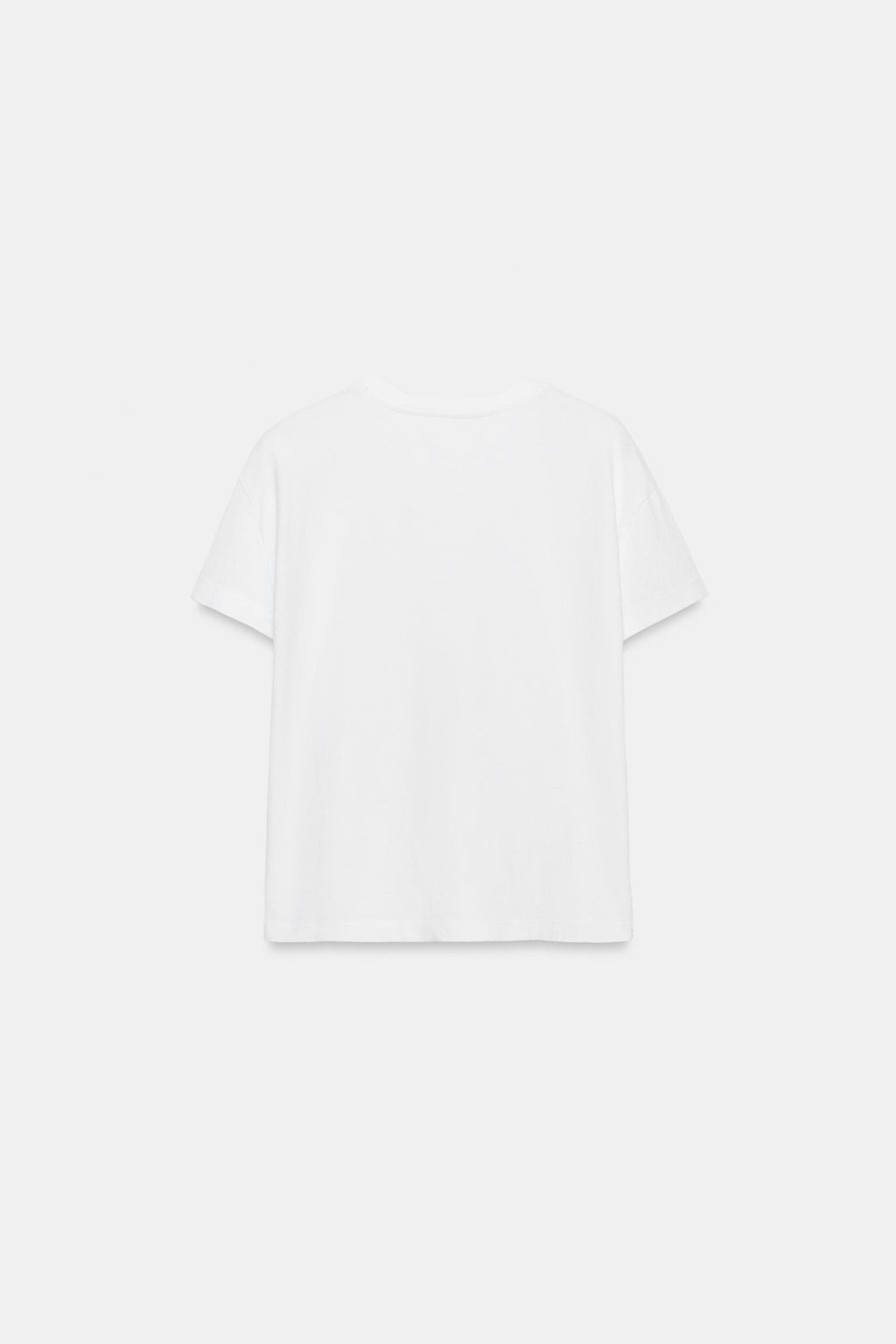 CAMISETA MANGA CORTA / Blanco - Zara фото 6