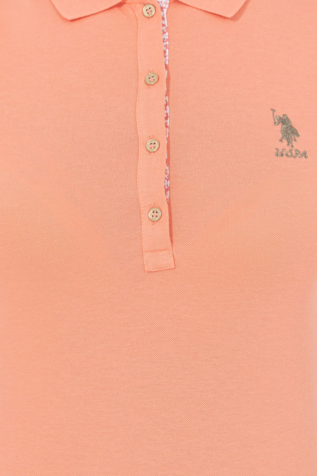 Футболка-поло женская U.S. Polo Assn лососевый  фото 12