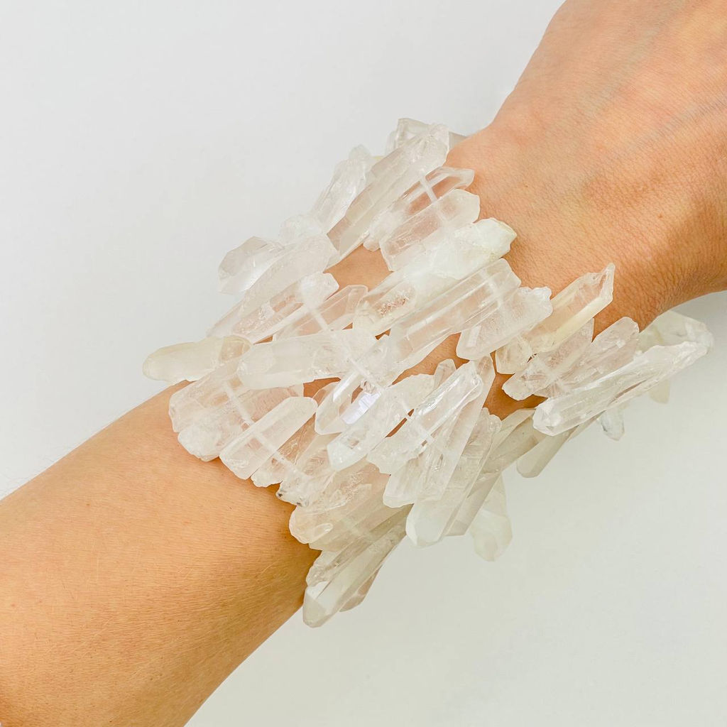 Бусины для украшений из Горного Хрусталя 35 см