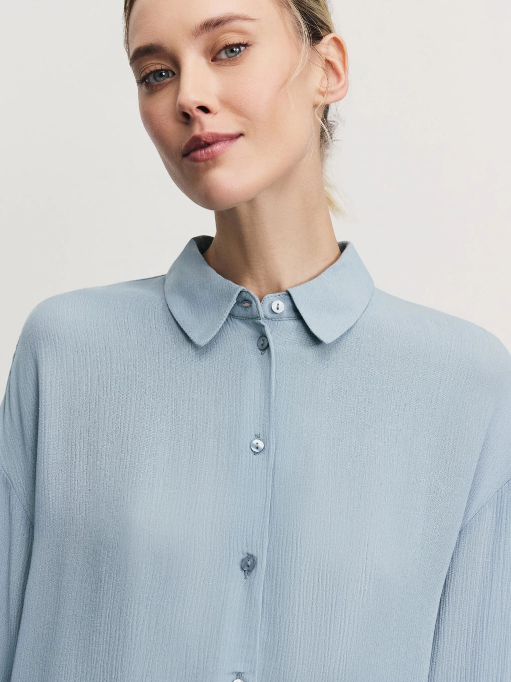 Блузка из фактурной вискозы / Zarina  фото 6