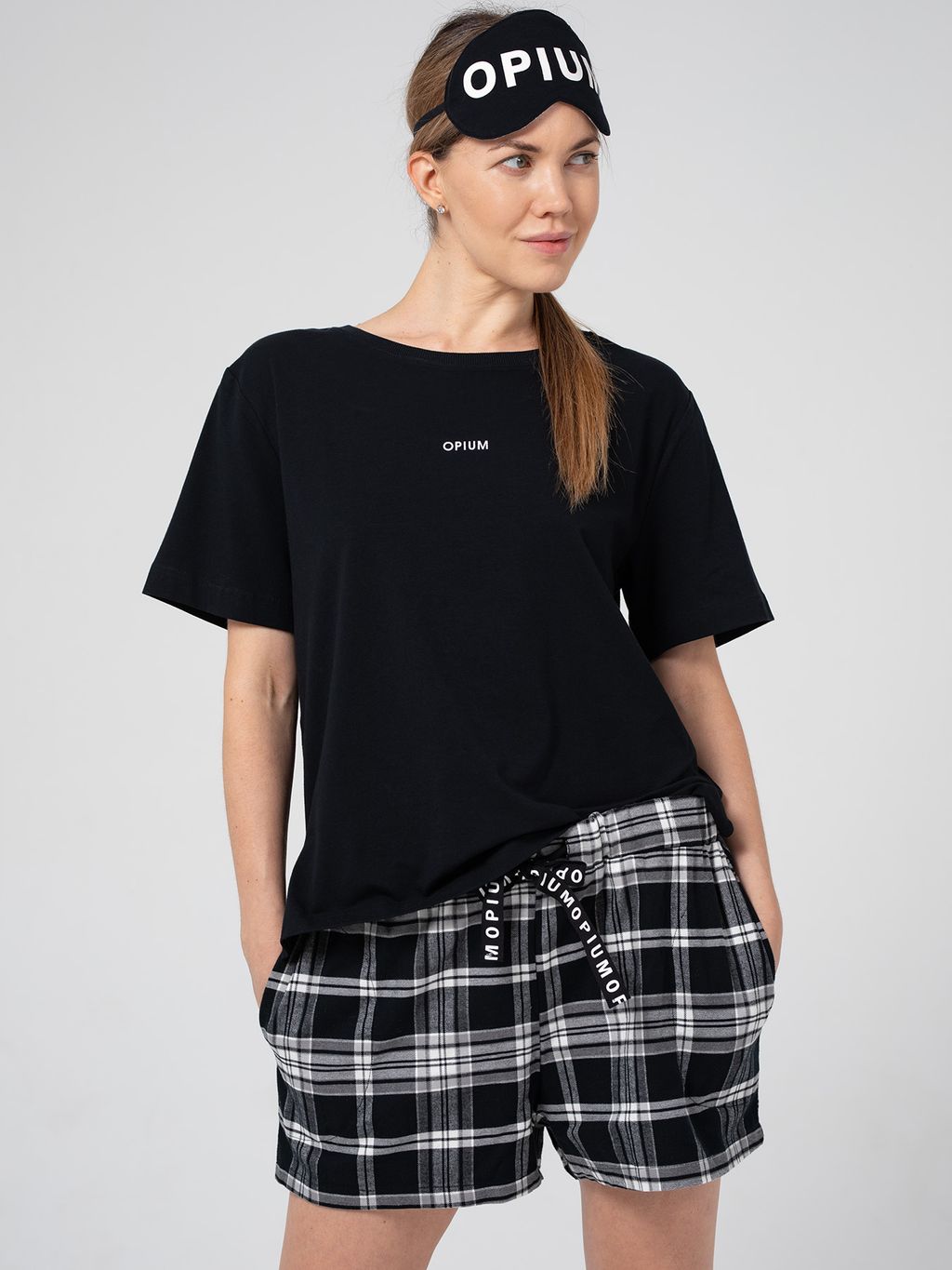 M-90/P-74/AF-12 Комплект женский Опиум (футболка+шорты+маска)
