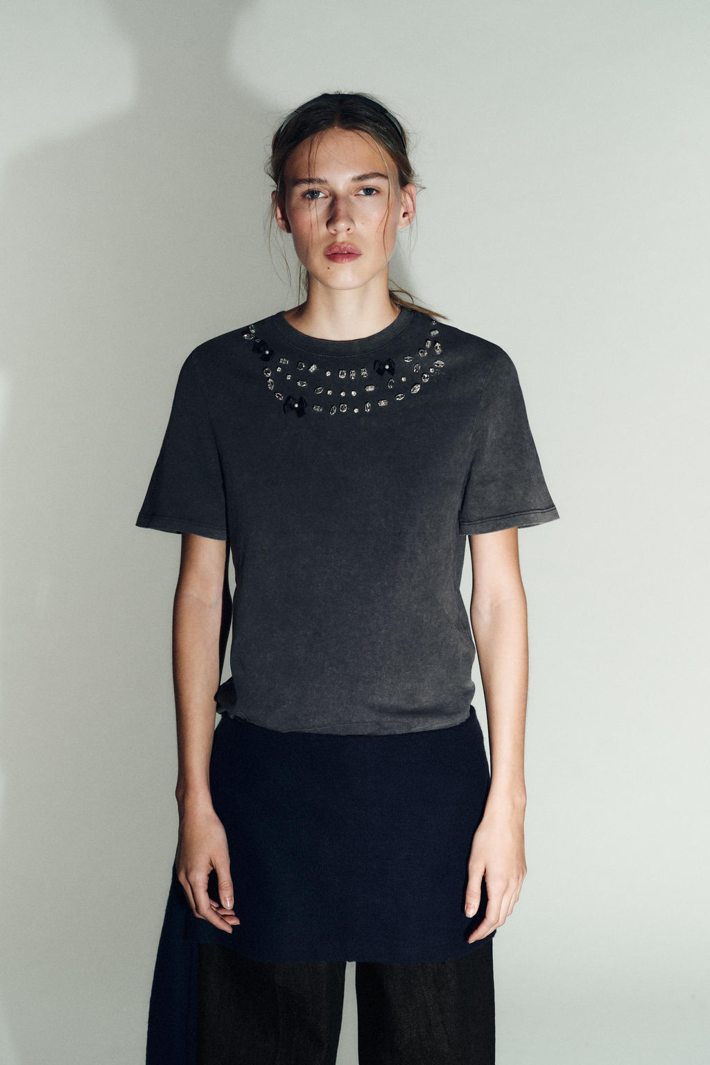 WASHED JEWEL T-SHIRT - Zara фото 2
