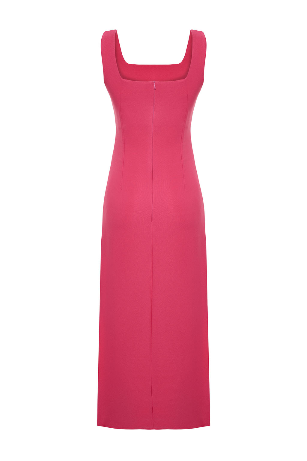 Fusya Y?rtmacl? Buzgu Detayl? Midi Dokuma Elbise TWOSS24EL00439 - Trendyolmilla фото 9