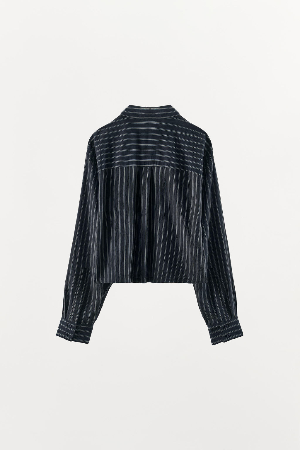 CAMISA ESTAMPADO RAYAS / Marino / Blanco - Zara фото 5
