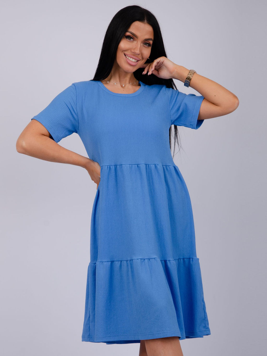 Платье Эскада Жатка до 60 размера - Малина фото 54