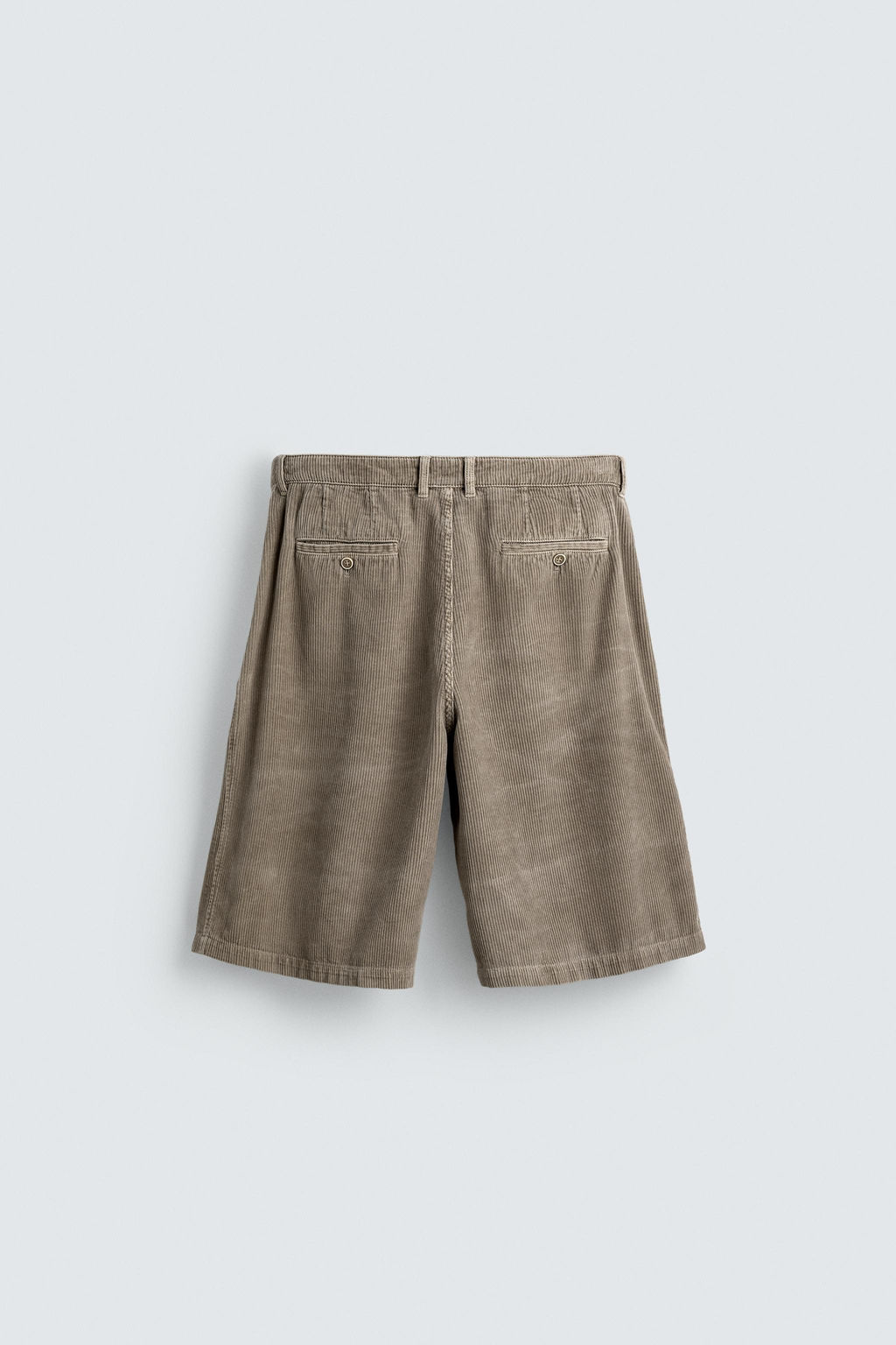 LIMITED EDITION WIDE-LEG CORDUROY BERMUDA SHORTS - Zara фото 14