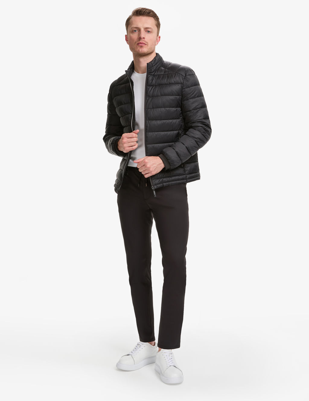 Siyah Cropped Slim Mont