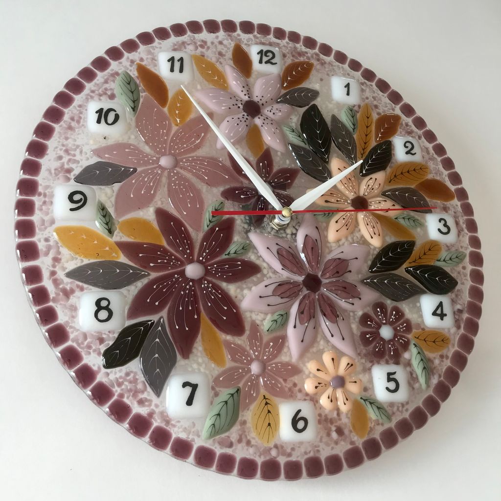 Настенные часы Сиреневые - Стрекоза фото 11
