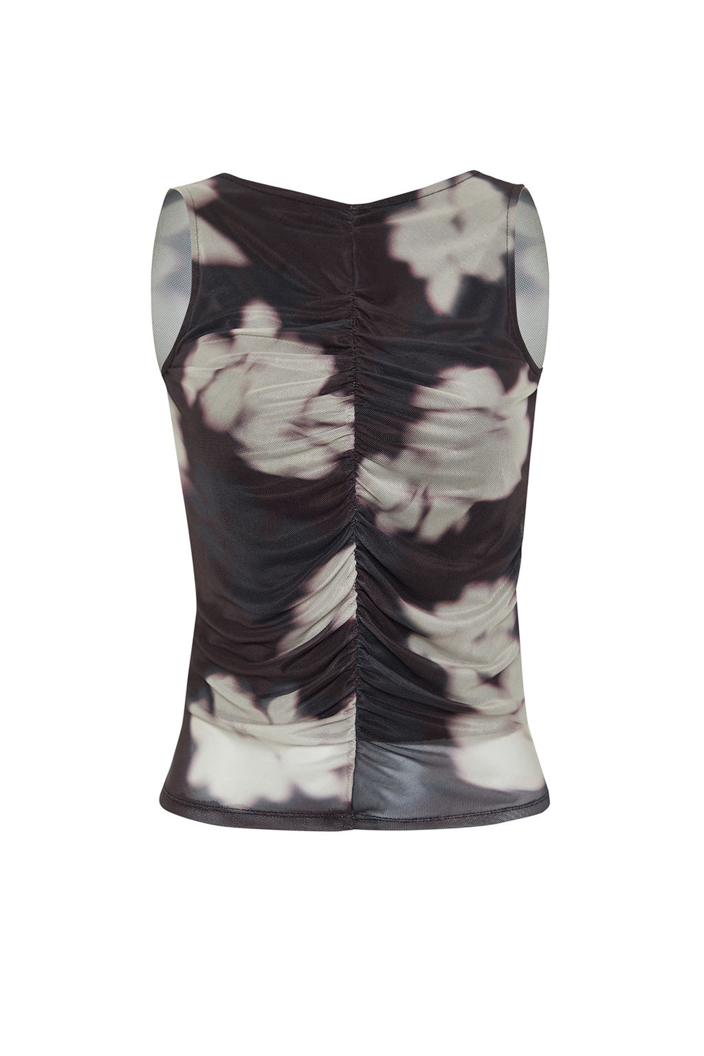 Siyah Soyut Desenli Buzgu/Drape Detayl? Regular/Normal Kal?p Kay?k Yaka Bluz TWOSS24BZ00544 - Trendyolmilla фото 7