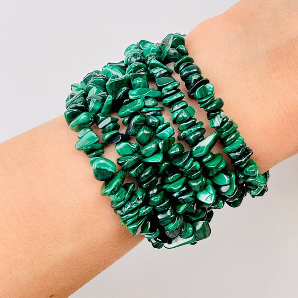 Бусины для украшений из Малахита крошка