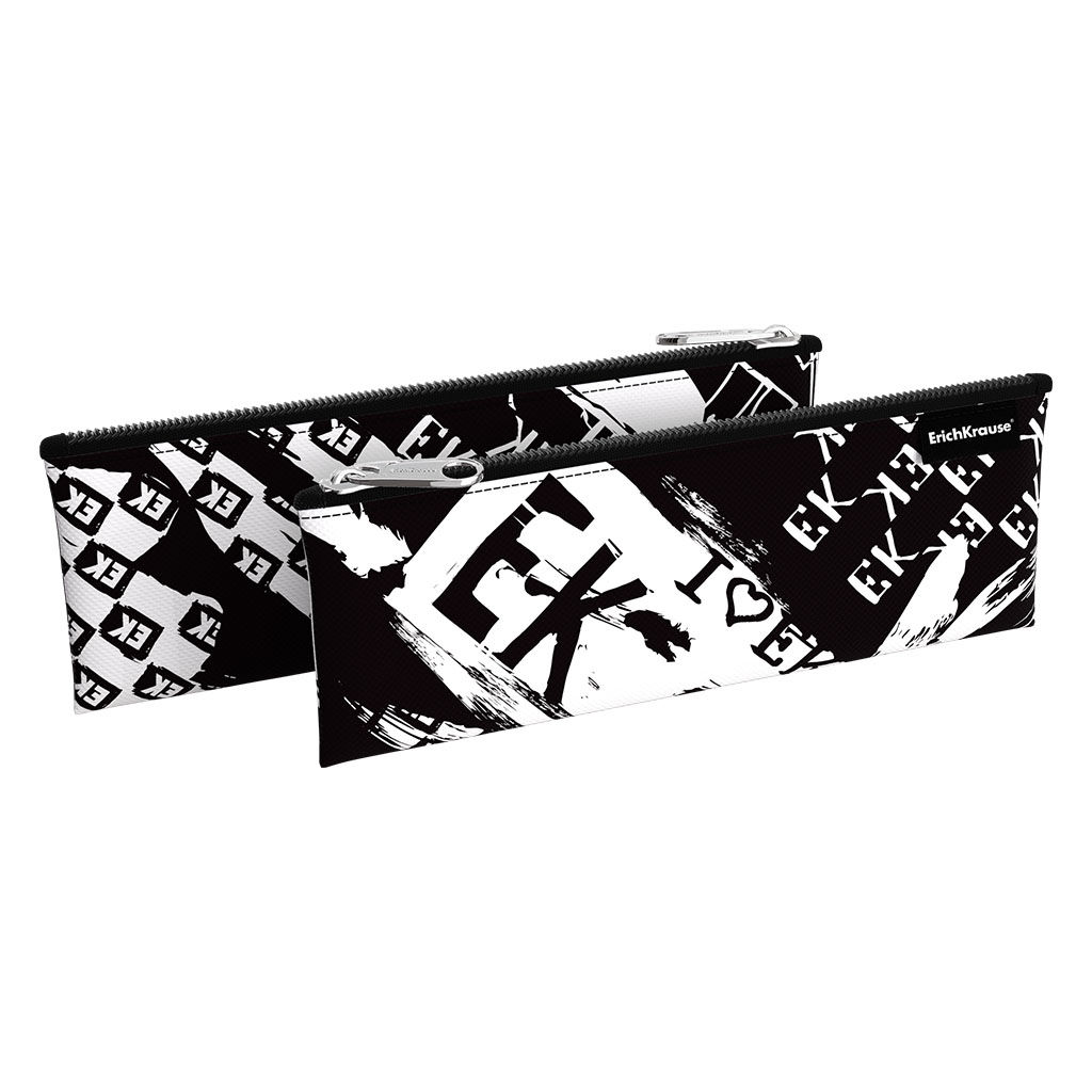 Цена за 1 шт. Пенал конверт ErichKrause 220x90мм Black Logo