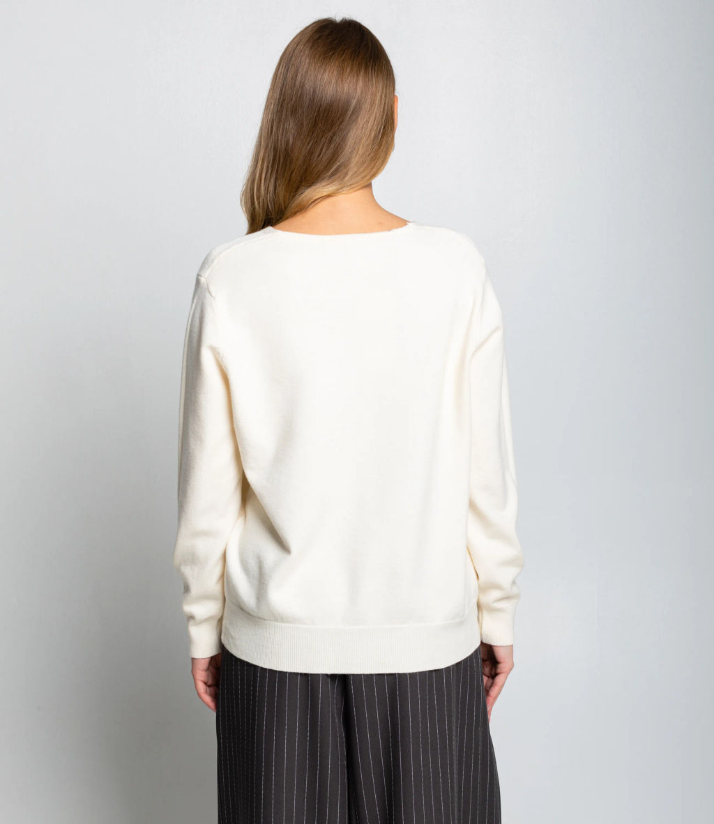 Джемпер #КТ8208, кремовый - Dommod фото 3