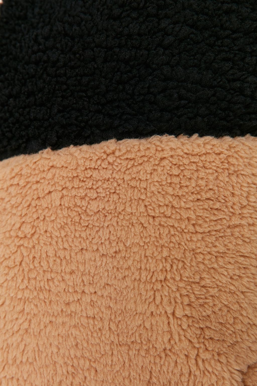 TRENDYOL MAN Siyah Regular/Normal Kesim Fermuarl? Dik Yaka S?cak Tutan Pelus Bloklu Sweatshirt TMNAW23SW00179 - Trendyolmilla фото 4