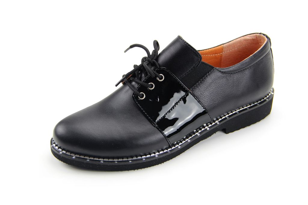 Туфли полуботинки EDART 111.1012.black+laq фото 5