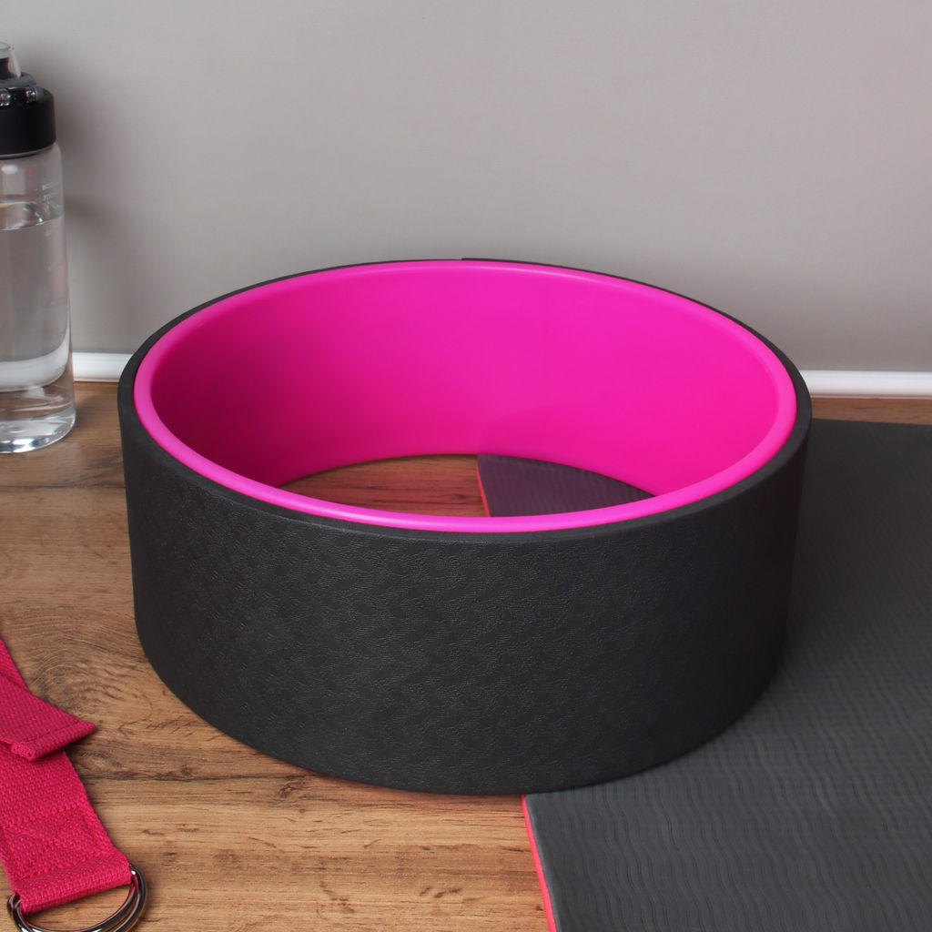 Колесо для йоги и пилатеса 32Х12 / YW32-BP / черный-розовый / уп10 - Галеонтрейд фото 9