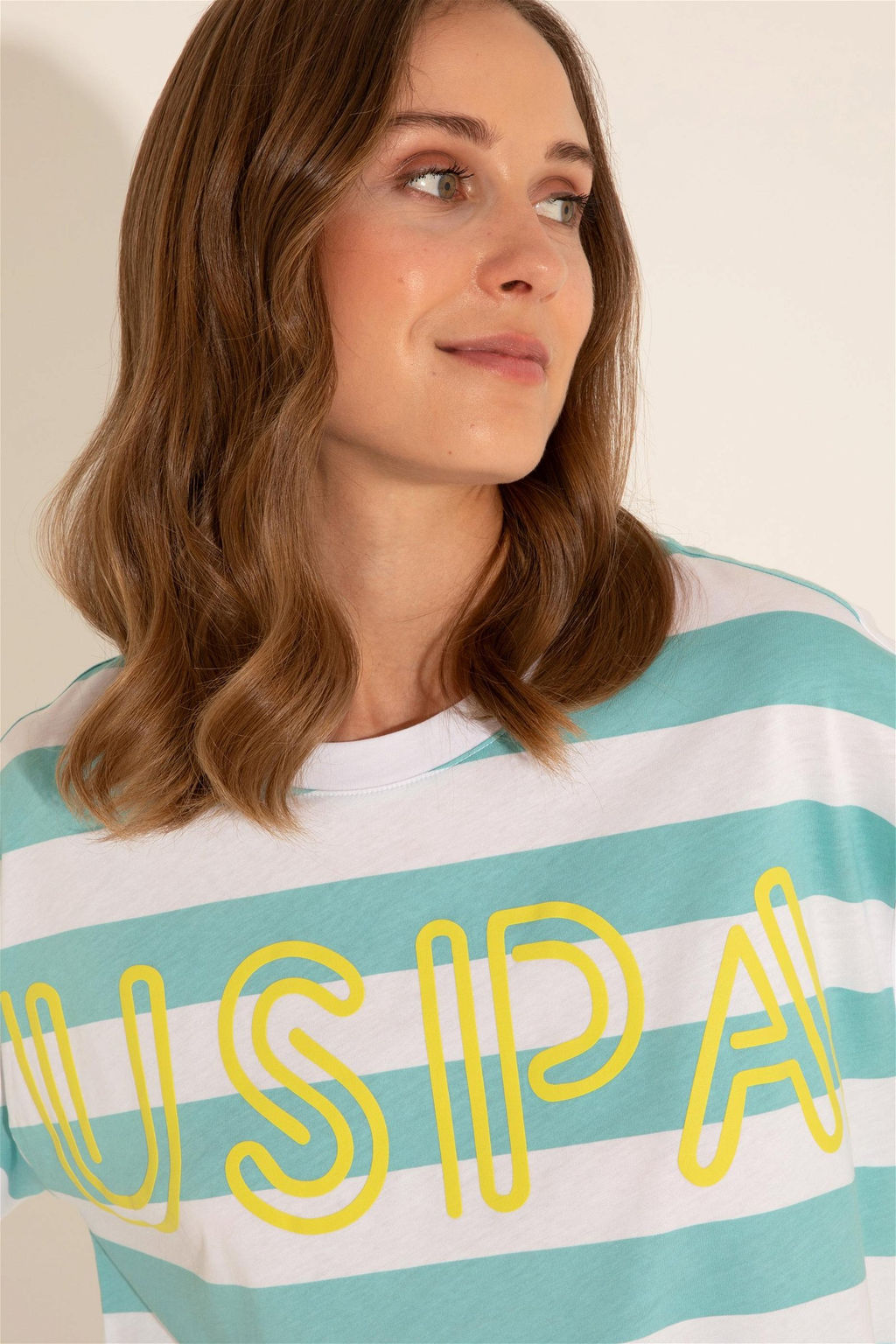 U. S. Polo Assn / Женская мятная футболка с круглым вырезом - U.s. polo assn фото 10