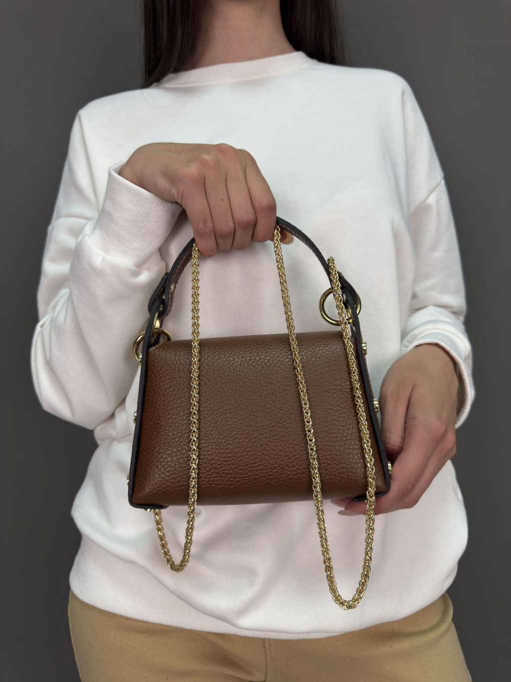 Сумка женская из телячьей кожи