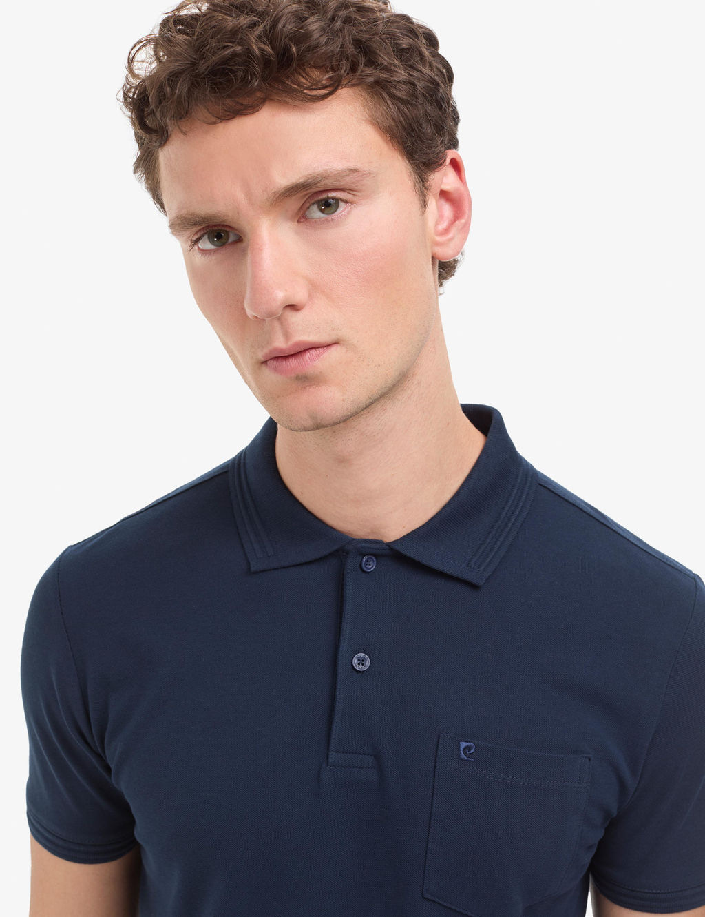 Lacivert Regular Fit %100 Pamuk K_vr_lmaz Polo Yaka Basic Ti__rt