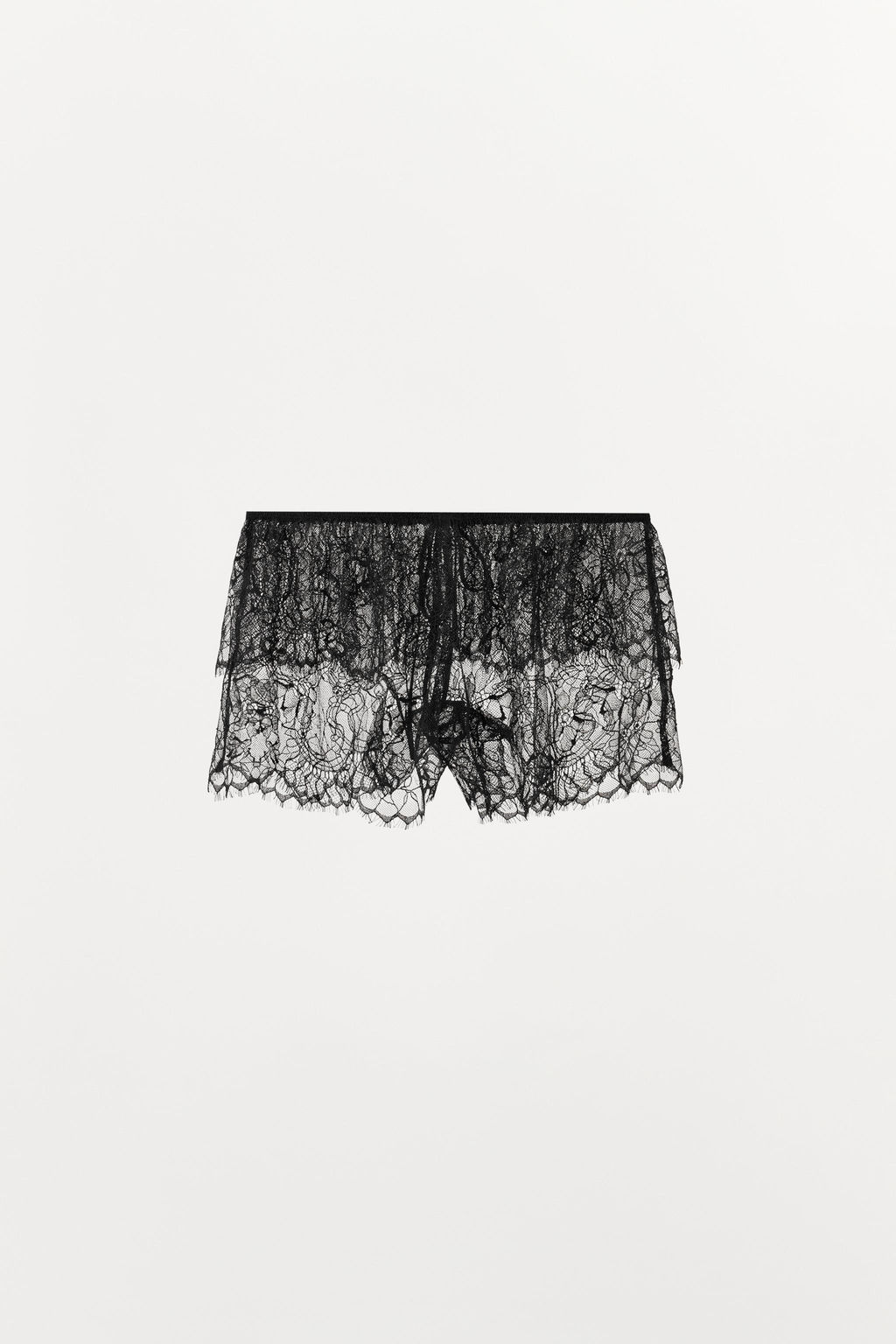 SEMI-SHEER LACE SHORTS - Zara фото 4