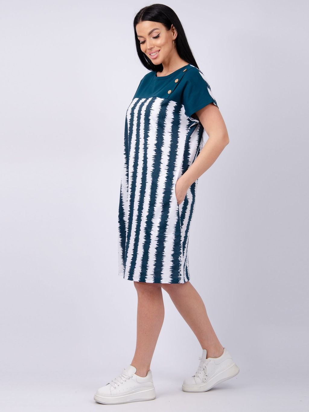 Туника "Тропикана 6" волна, трикотаж