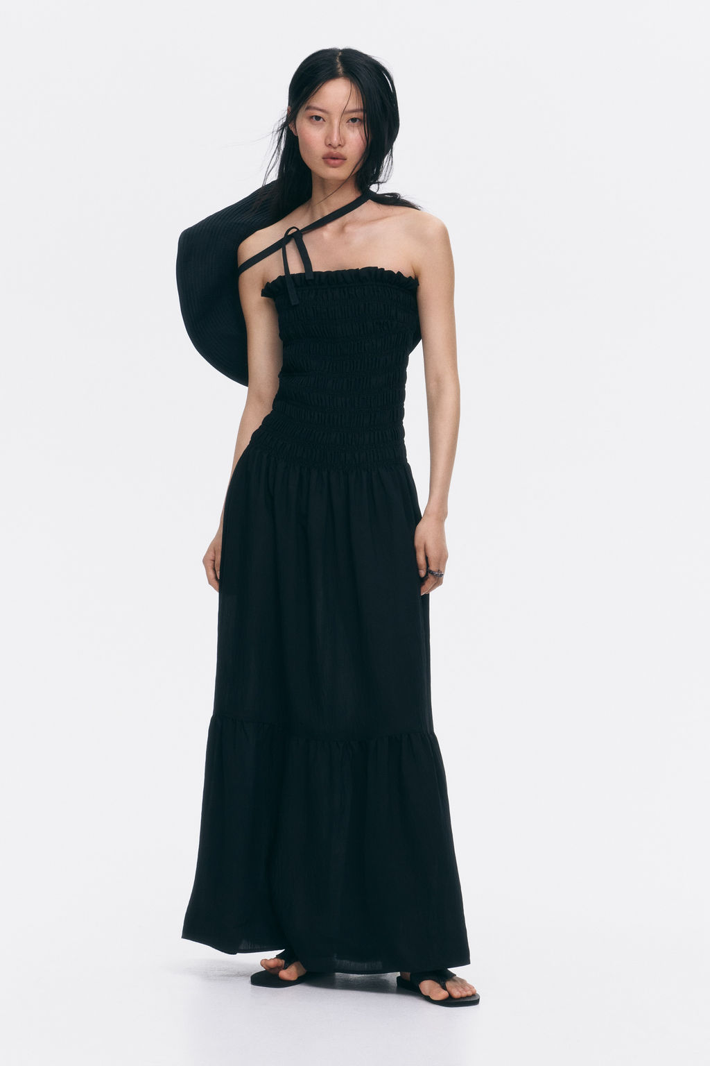 Vestido bandeau con cuerpo nido de abeja - H&m фото 5