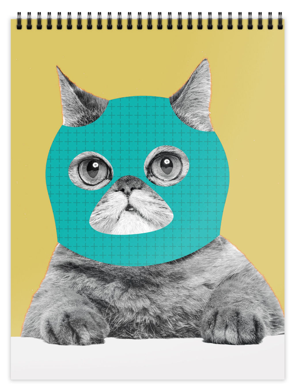 Цена за 5 шт. Блокнот А6 80 л. клетка Schoolformat ПОРТРЕТЫ ПИТОМЦЕВ на гребне, мелованный картон, сплош...