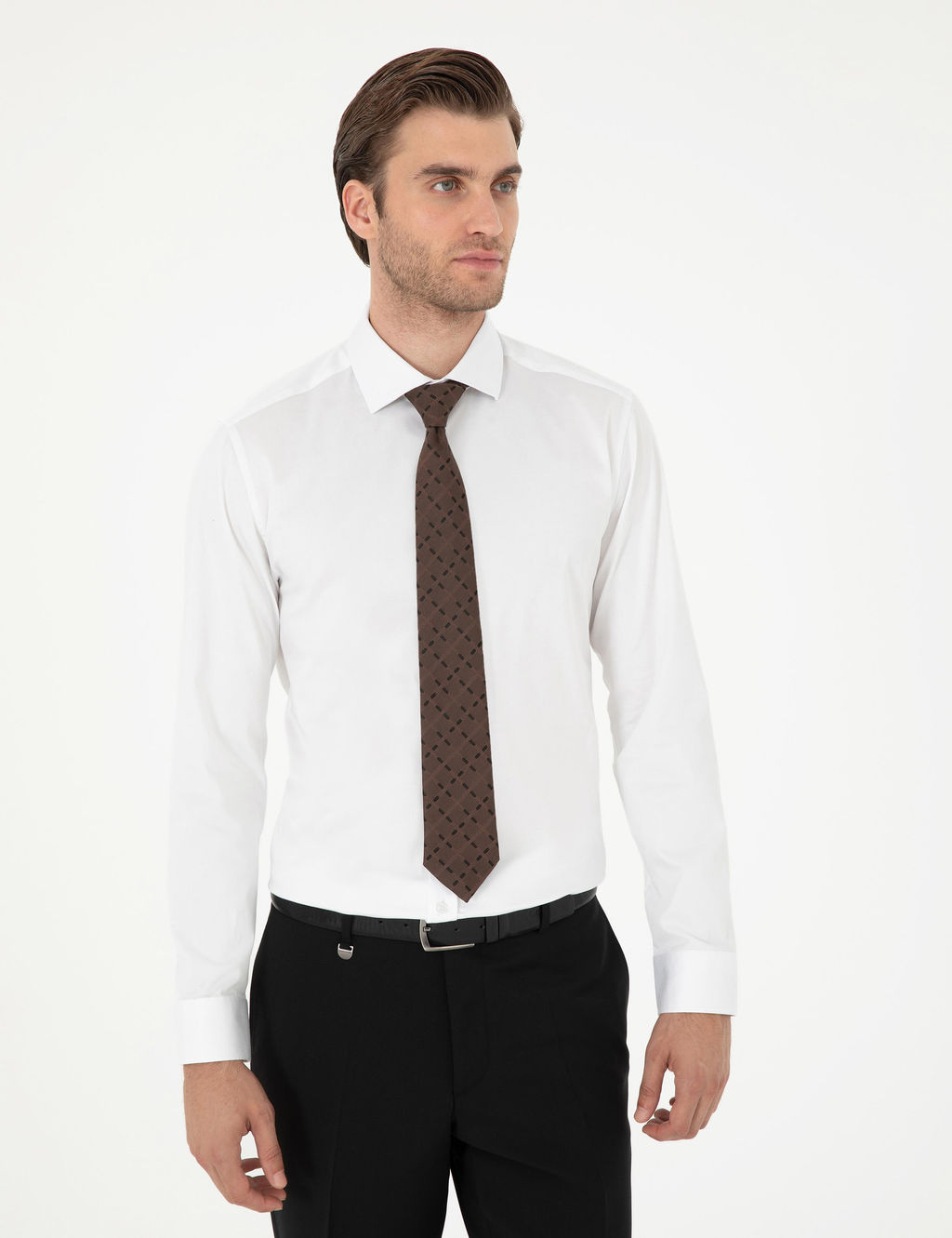 Beyaz Ex. Slim Fit Uzun Kollu Basic G_mlek - Pierre cardin фото 3