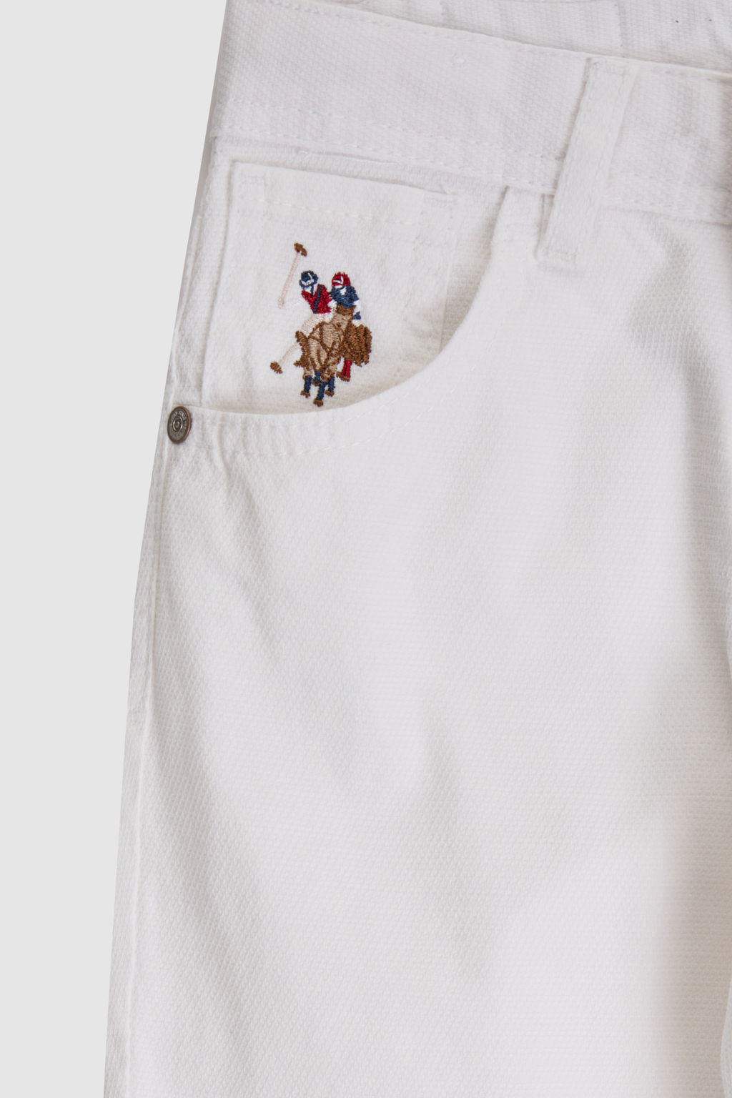 Erkek Гocuk Beyaz Kanvas Pantolon - U.s. polo assn фото 4