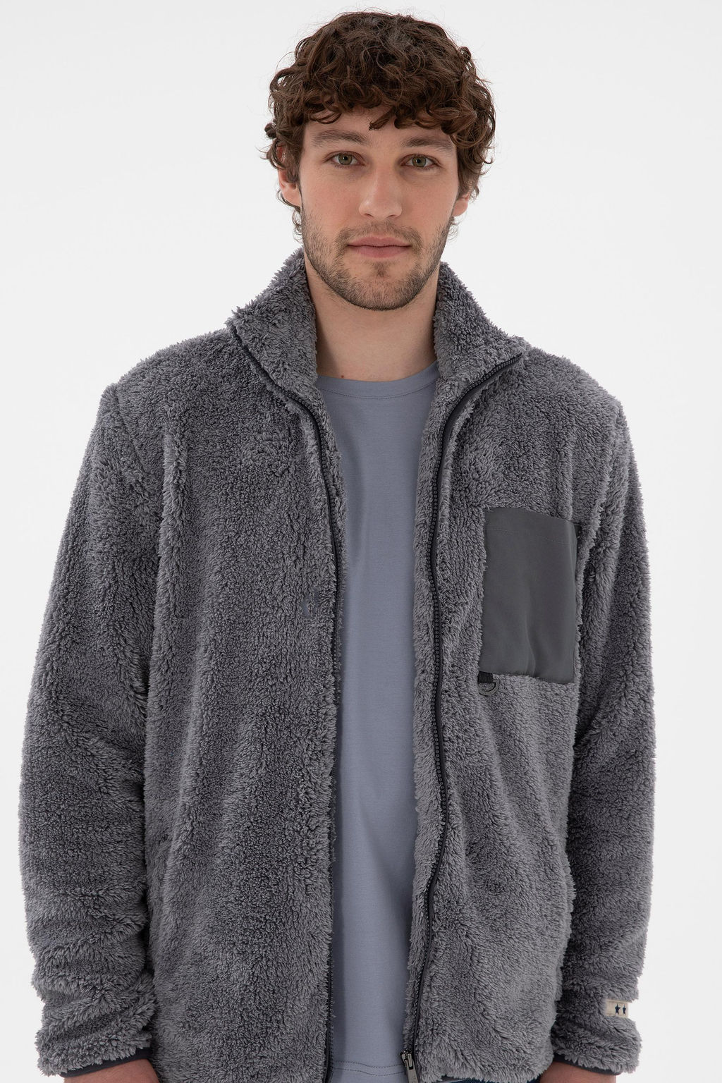 Самский светло -серый вязание кардиган Неожиданная скидка в корзине - U.s. polo assn фото 3