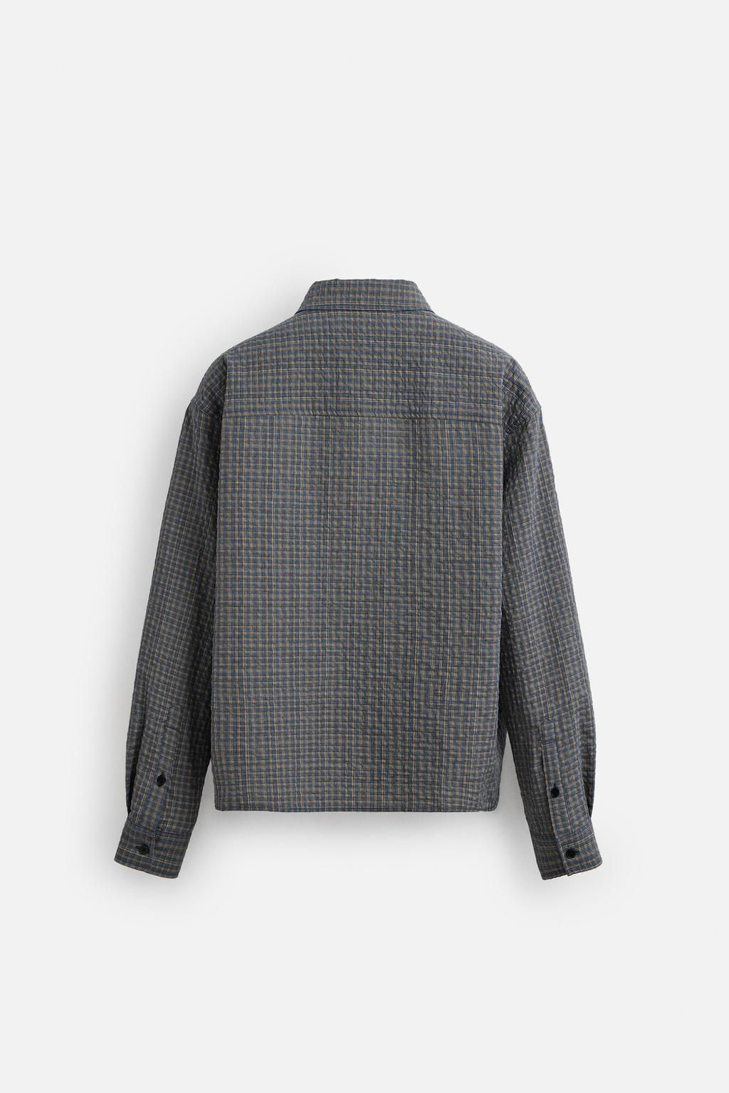 PLAID SHIRT WITH POCKET - Zara фото 8