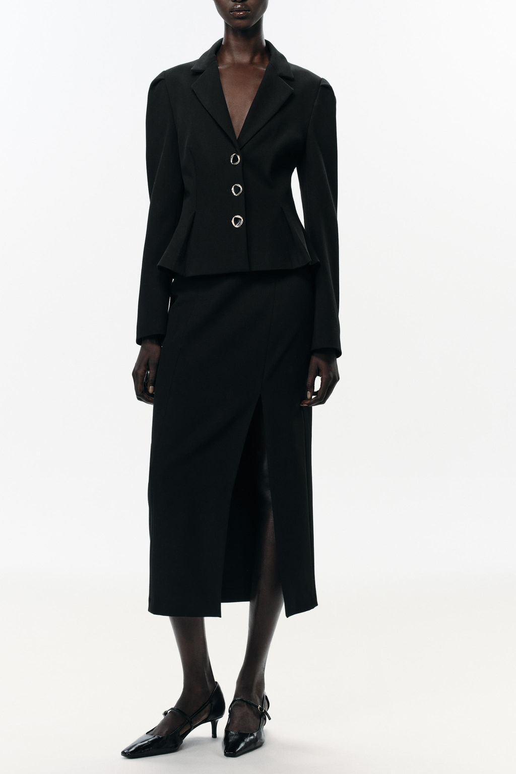 MIDI PENCIL SKIRT WITH VENT