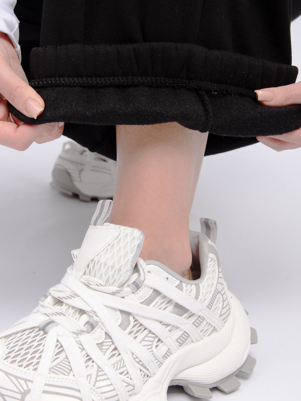 Джоггеры "БЖ-46" чёрные, футер 3-х нитка начес