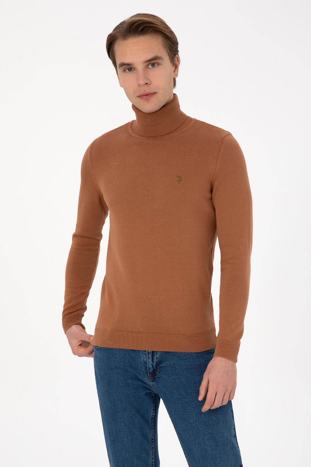 Erkek Camel Basic Kazak - U.s. polo assn фото 3