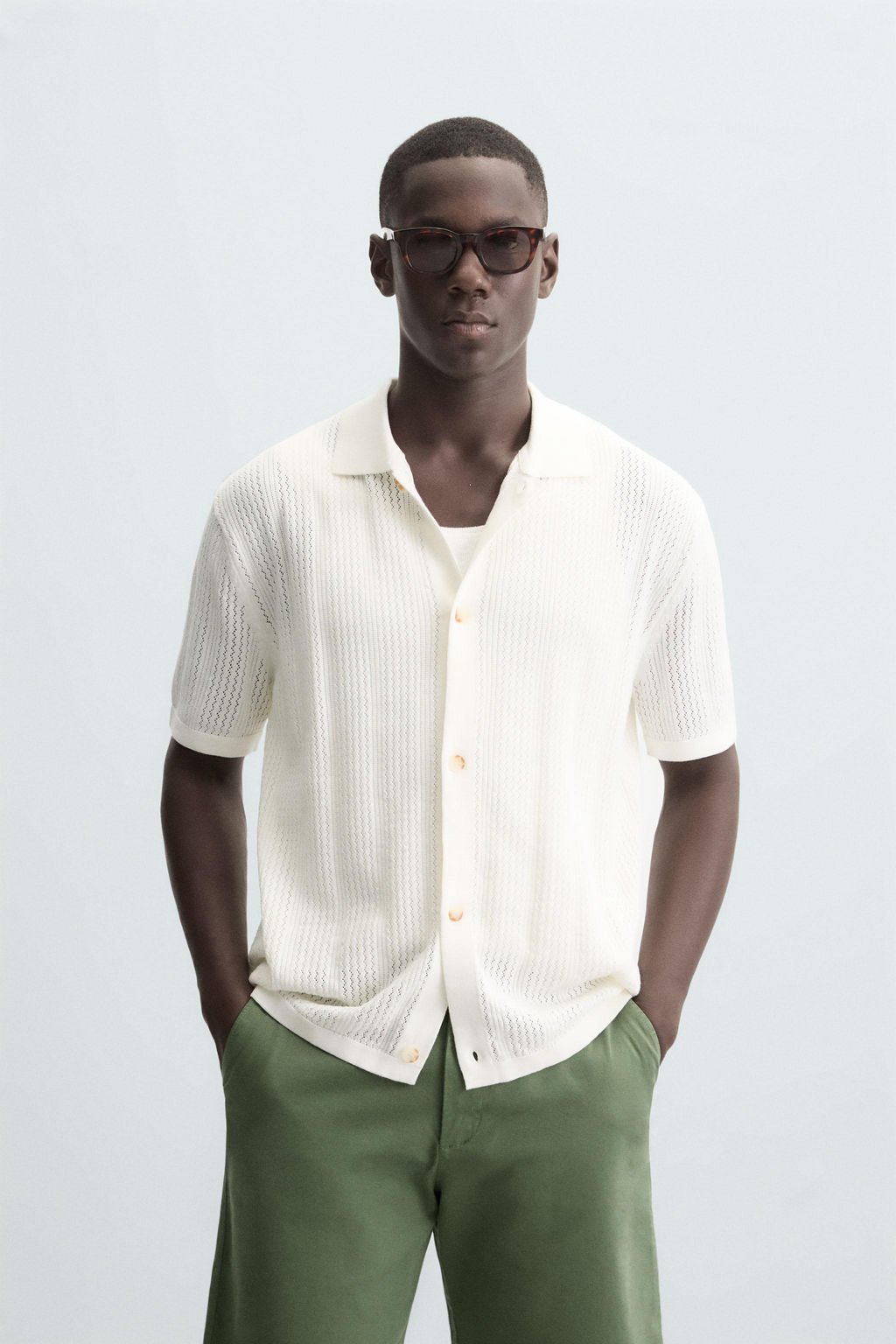 OPENWORK KNIT SHIRT - Zara фото 2